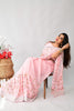 Baby Pink Georgett Silk With Embroidery Work Saree