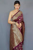 Magenta Soft Silk Saree With Zari Weaving