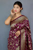 Magenta Soft Silk Saree With Zari Weaving