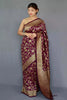 Magenta Soft Silk Saree With Zari Weaving