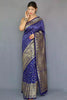 Blue Soft Silk Saree With Zari Weaving