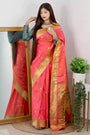 Peach Color Soft Silk Saree With Zari Weaving