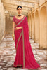 Red Bandhani Design Saree With Embroidery Work Blouse