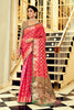 Pink Gold Zari Designer Banarasi Saree