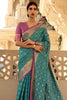 Morpich Zari Woven Patola Design Saree With Pink Blouse