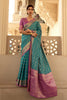 Morpich Zari Woven Patola Design Saree With Pink Blouse