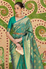 pine green handloom silk saree