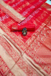 Blushy Apperance Red Kanjivaram Silk saree